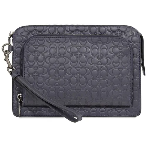 Ví Cầm Tay Coach Nam Men's Luxury Multifunctional Zip Clutch  Màu Đen